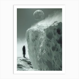 Man Standing On A Cliff 1 Art Print