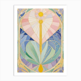 Stained Glass In Pastel Art Print