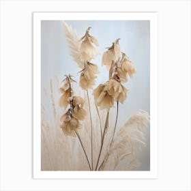 Boho Dried Flowers Aconitum 1 Art Print