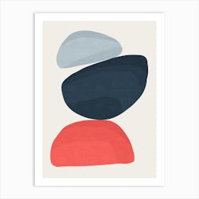 Expressive abstract shapes 8 Art Print