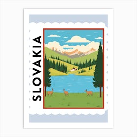 Slovakia 2 Travel Stamp Poster Art Print