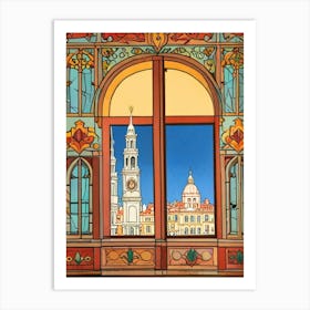 Stained Glass Window Art Print