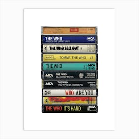 The Who - Albums - Cassette Print Art Print