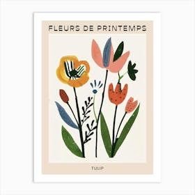 Spring Floral French Poster  Tulip 2 Art Print