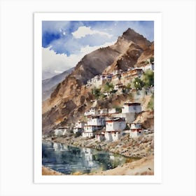 Himalayas Mountain Ladakh Art Print