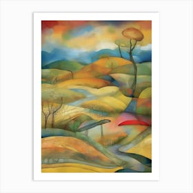 Landscape With Trees 5 Art Print