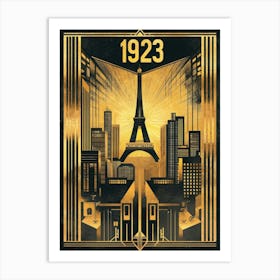 Aihrgdesign A Vintage Travel Poster Showcasing Art Deco Archi C924a112 F614 4745 9b9a 00b0513ddc1b 3 Art Print