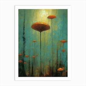 Mushroom Forest 6 Art Print