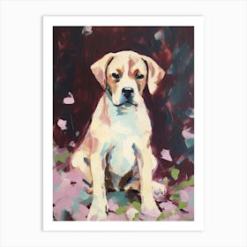 A Boxer Dog Painting, Impressionist 1 Art Print