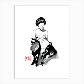 Nude Geisha 2 Art Print