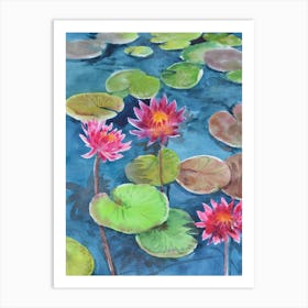 The Three Lillies Art Print