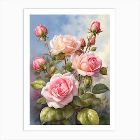 Rose Buds Art Print