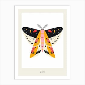 Colourful Insect Illustration Moth 9 Poster Art Print