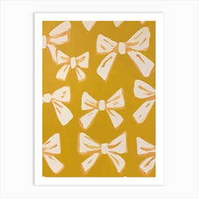 Bows in Yellow Art Print