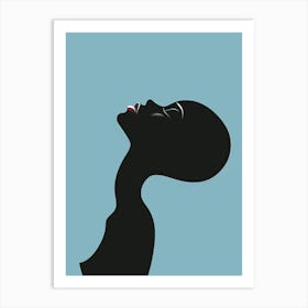 Silhouette Of A Woman 33 Art Print