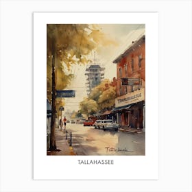 Tallahassee Watercolor 1travel Poster Art Print