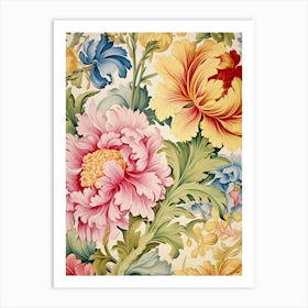 Floral Wallpaper 20 Art Print