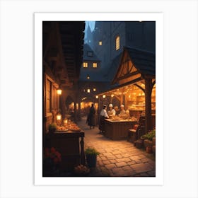 Fairytale Market Art Print