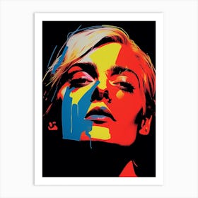 Face Pop Art 2 Art Print