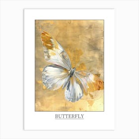 Butterfly Precisionist Illustration 2 Poster Art Print