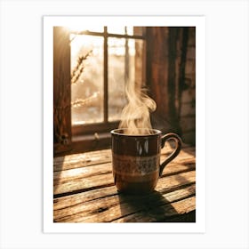 Mug With Steam Art Print