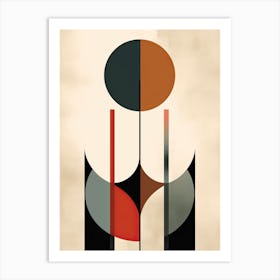 Boho Geometric Minimalism Art Print