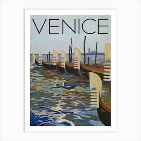 Venice Italy Vintage Travel Poster Art Print