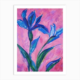 Blue Iris Art Print