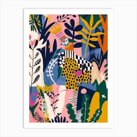 Matisse Inspired, Jungle Pattern, Fauvism Style Art Print