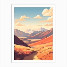 Kepler Track New Zealand 1 Hiking Trail Landscape Art Print