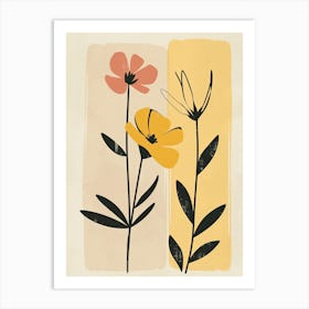 Flowers In A Frame Art Print