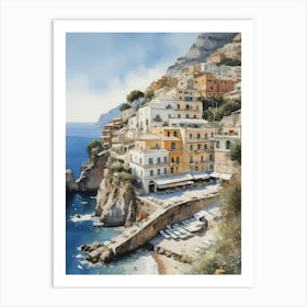 Summer In Positano Painting (27) 1 Art Print
