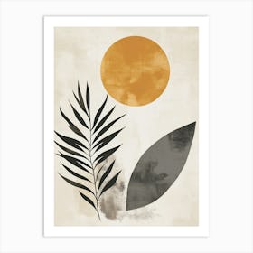 Sun Golden Leaves Art Print