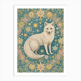 Arctic Fox In The Snow Art Print