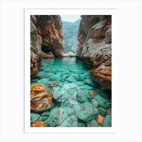 Turquoise Water In Croatia Art Print