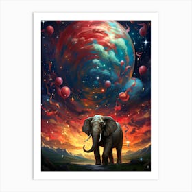 Elephant In The Sky Art Print