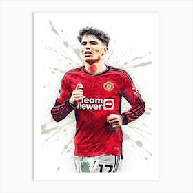 Alejandro Garnacho Manchester United Art Print