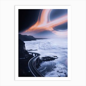 Road To Earth Black Hole Art Print