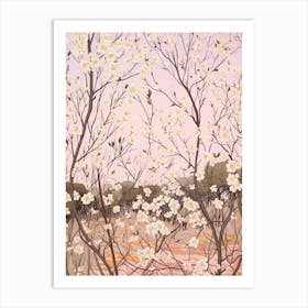 Gypsophila Babys Breath 2 Flower Painting Art Print