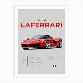 Ferrari Laferrari 1 Art Print