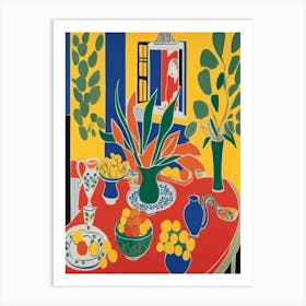 Table In The Sun Matisse Style Art Print