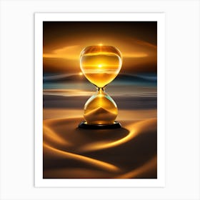 Hourglass In The Sand Art Print