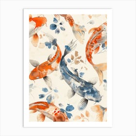 Watercolor Koi 02 Art Print