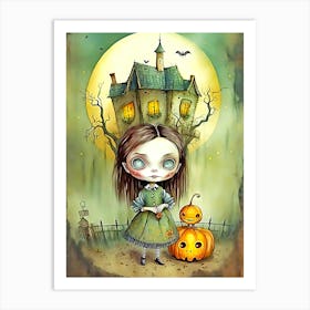 Spooky Little Girl Art Print