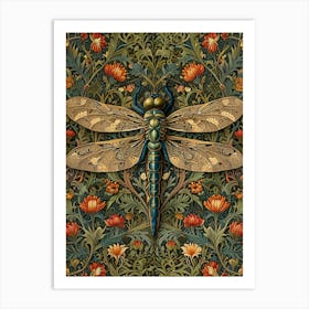 William Morris Dragonfly 5 Art Print