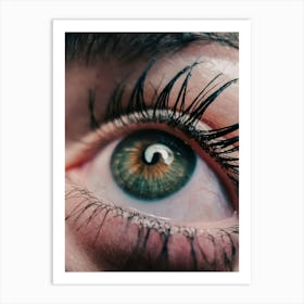 Close Up Of A Woman'S Eye 1 Art Print