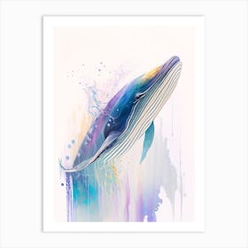 Bryde S Whale Storybook Watercolour  (3) Art Print