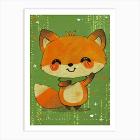 Cute Fox 2 Art Print