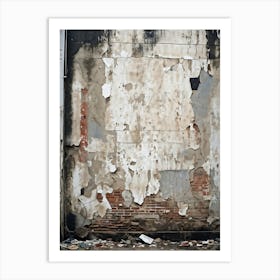 An Abstract Textured Wall As Old As Time And Fragmented By Years Of Wear And Tear Serving As The (1) 2 Art Print