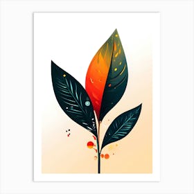 Abstract Leaf Art Print